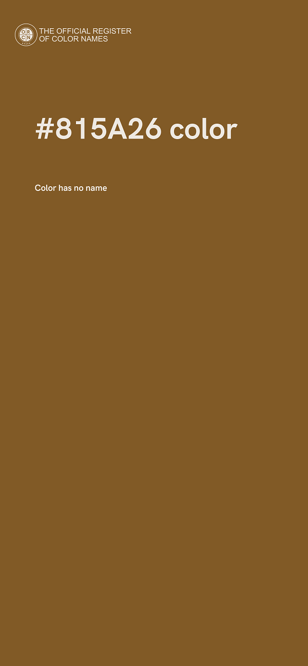 #815A26 color image