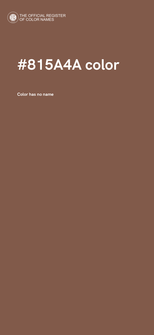 #815A4A color image