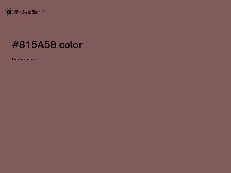 #815A5B color image