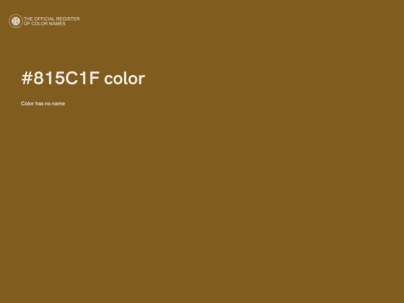 #815C1F color image