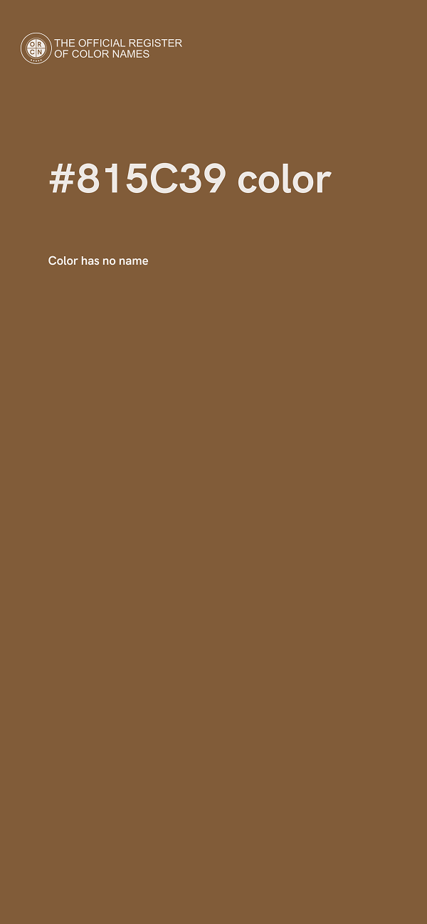 #815C39 color image