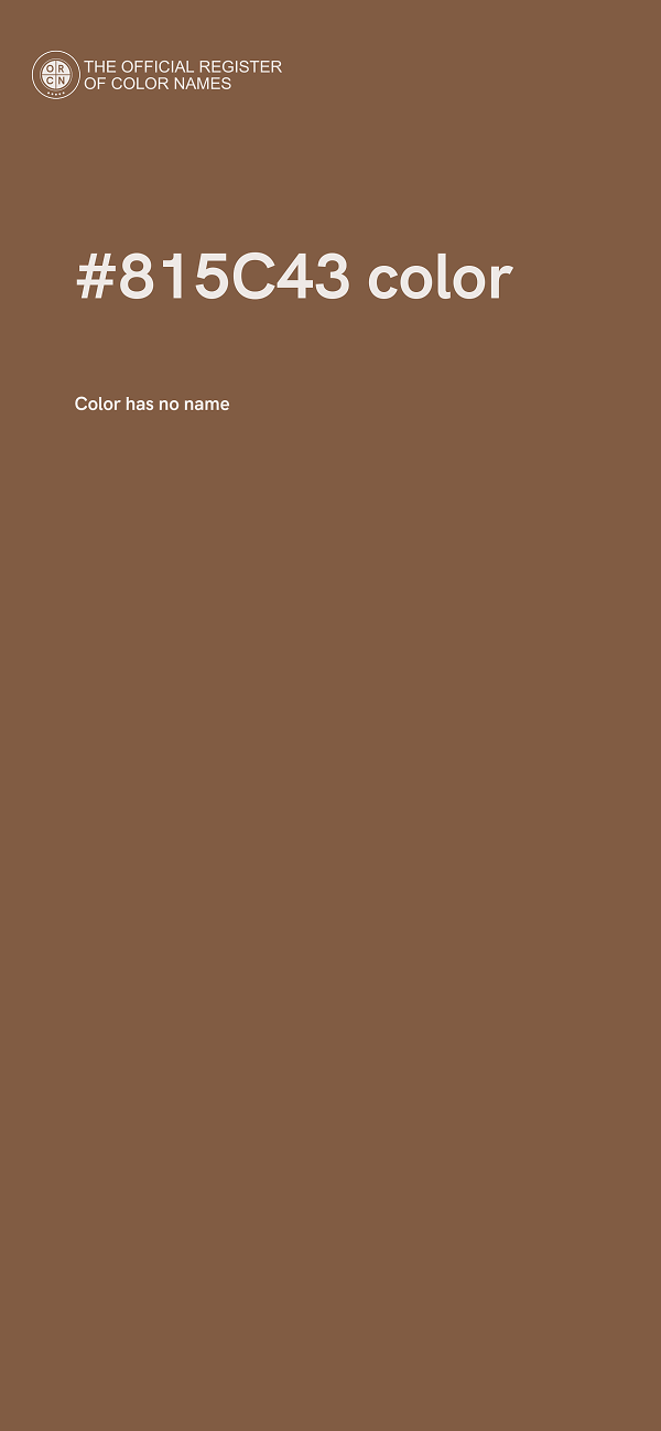 #815C43 color image