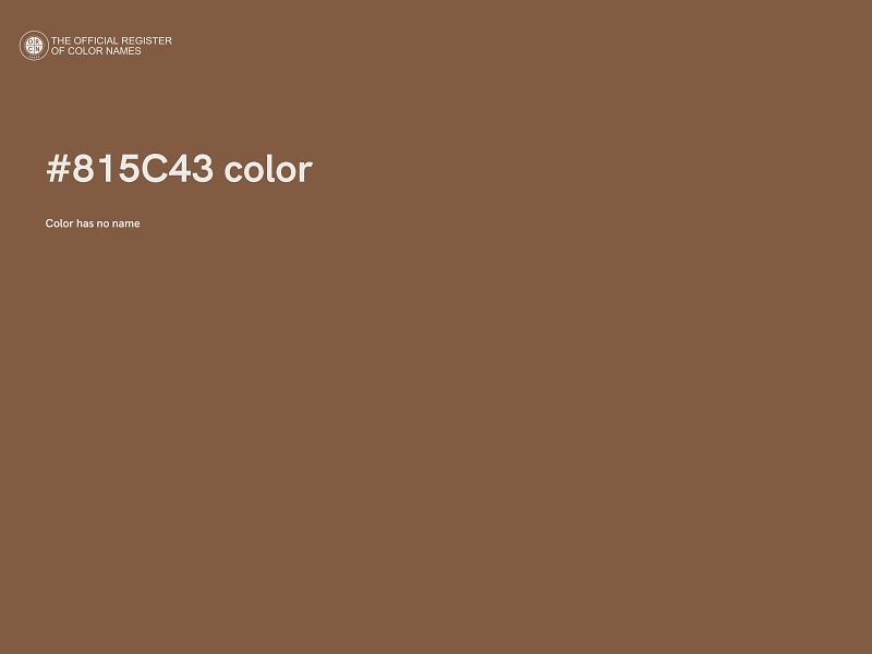 #815C43 color image