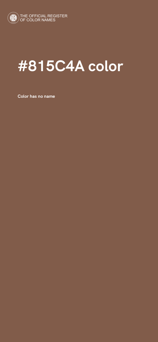 #815C4A color image