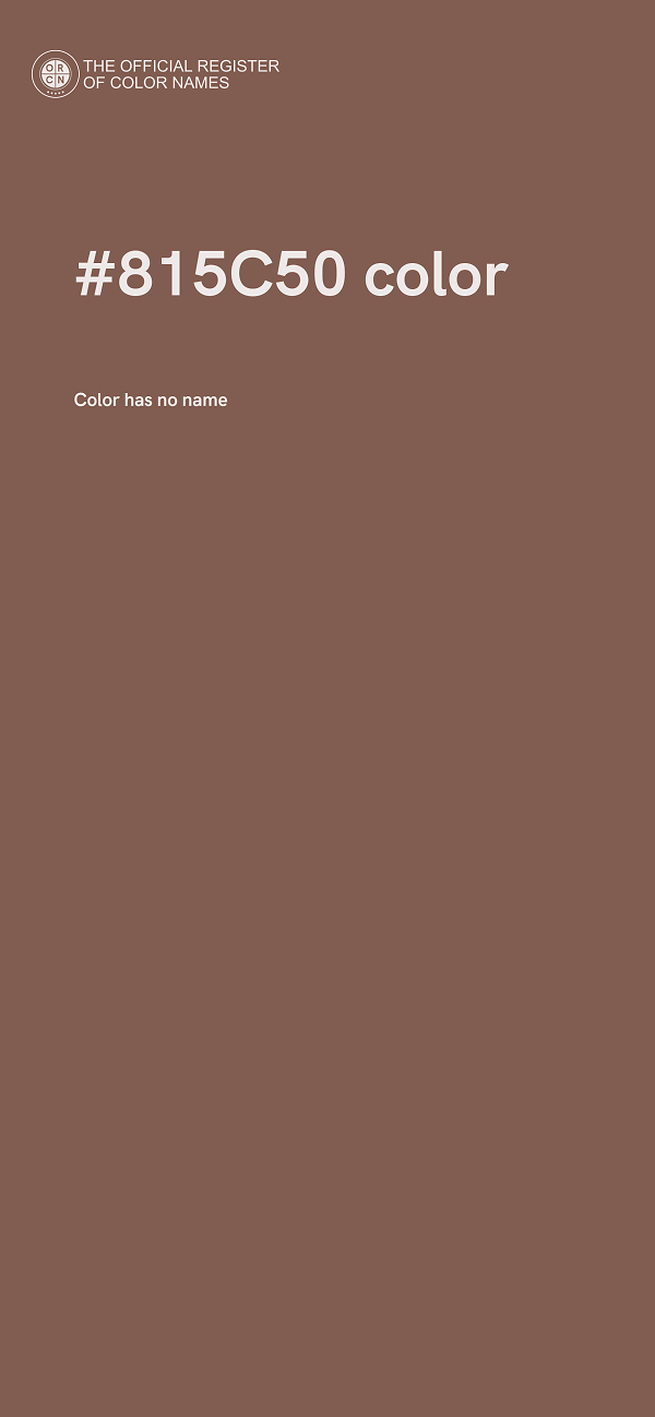 #815C50 color image
