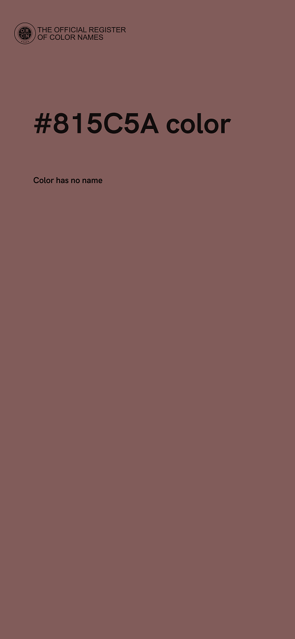 #815C5A color image
