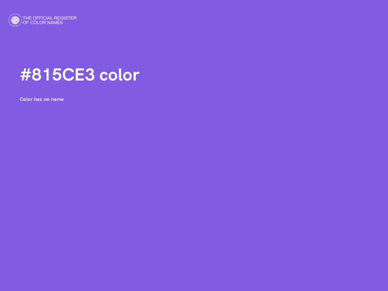 #815CE3 color image