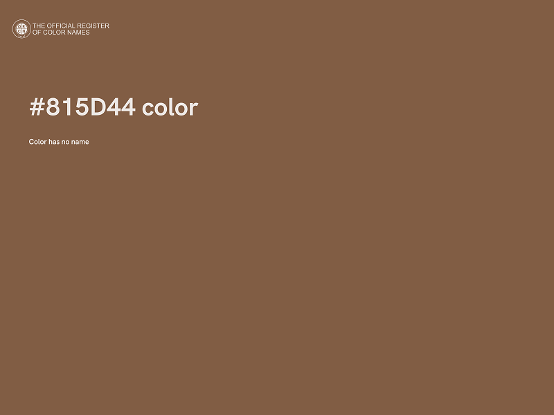 #815D44 color image