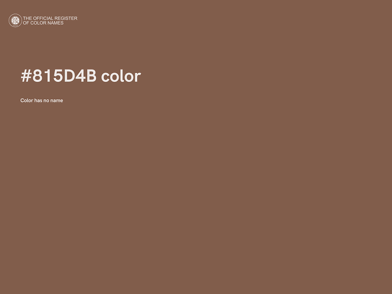 #815D4B color image