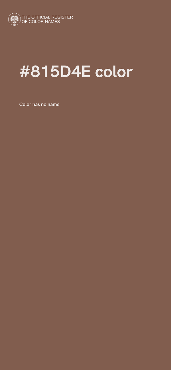 #815D4E color image