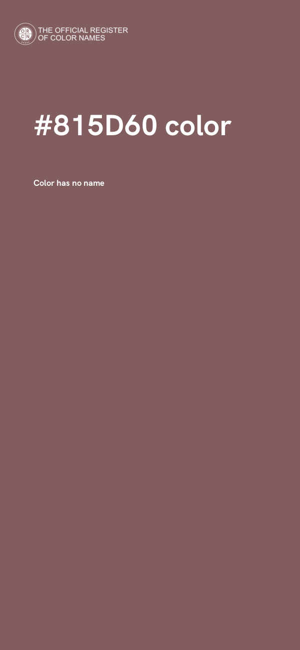 #815D60 color image