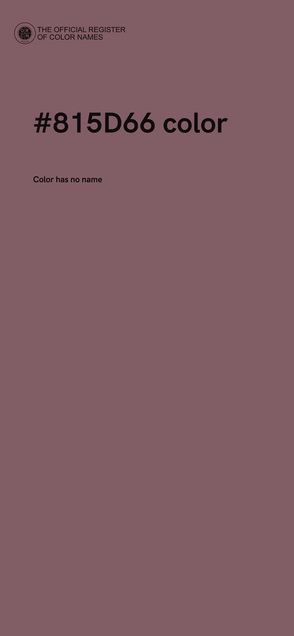 #815D66 color image