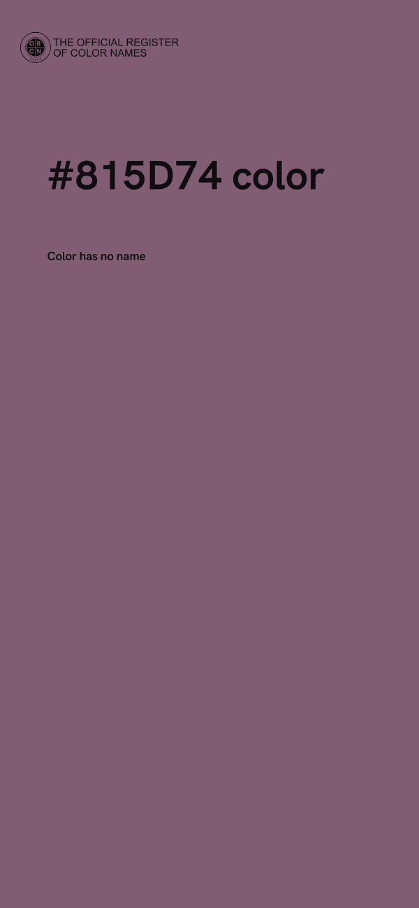 #815D74 color image