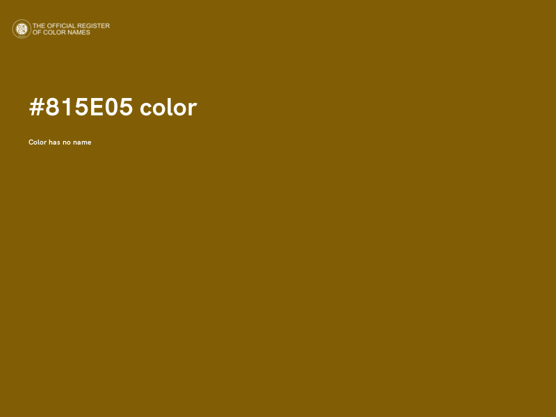 #815E05 color image