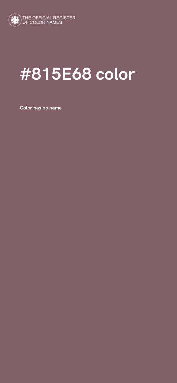 #815E68 color image
