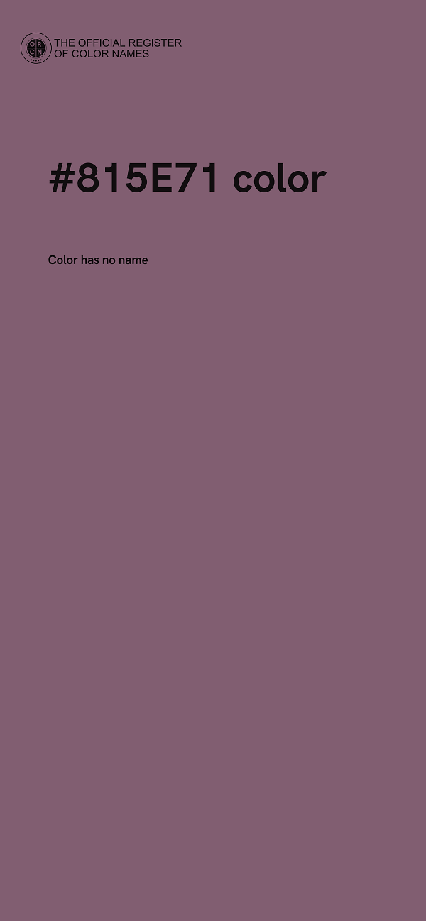 #815E71 color image