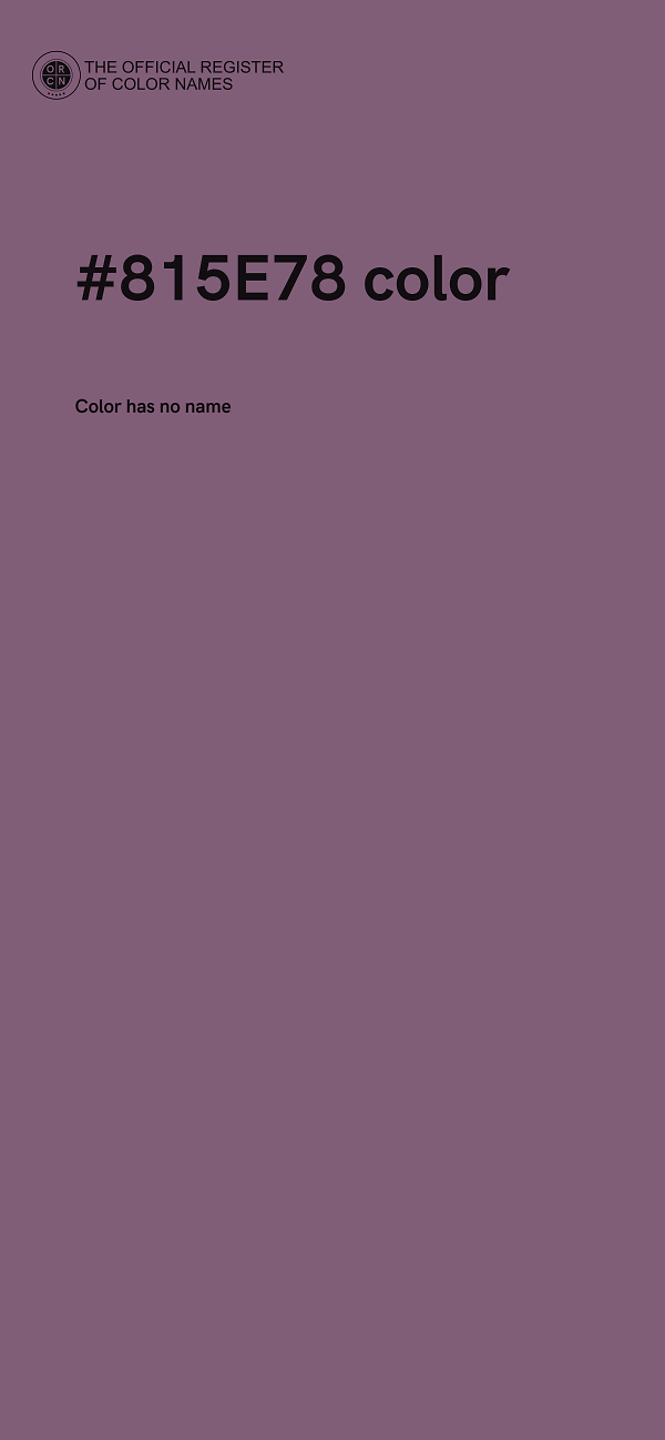 #815E78 color image