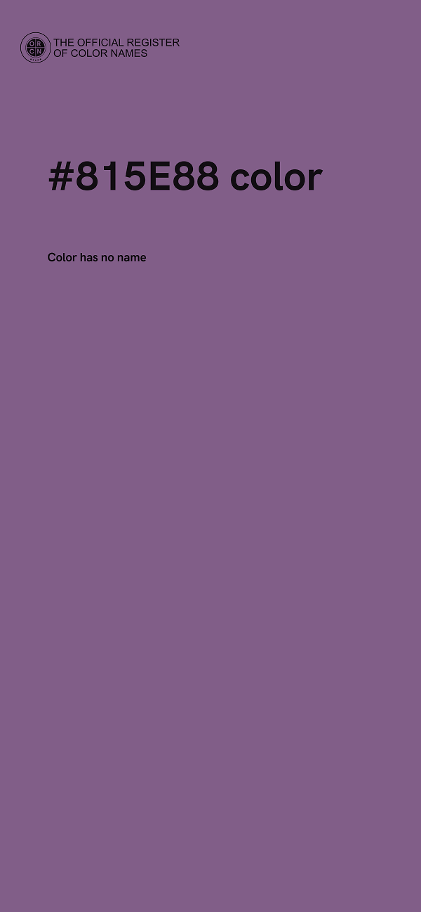#815E88 color image