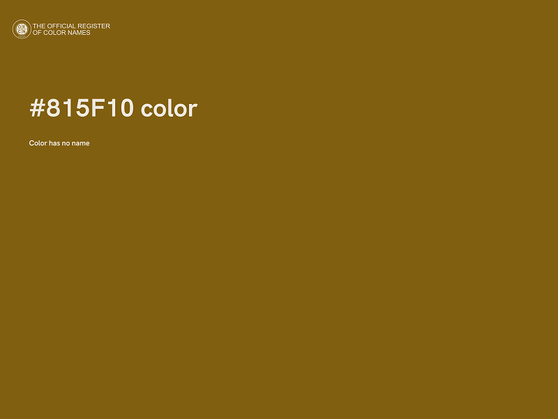 #815F10 color image