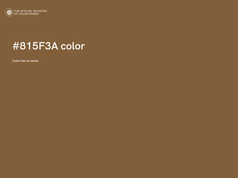 #815F3A color image