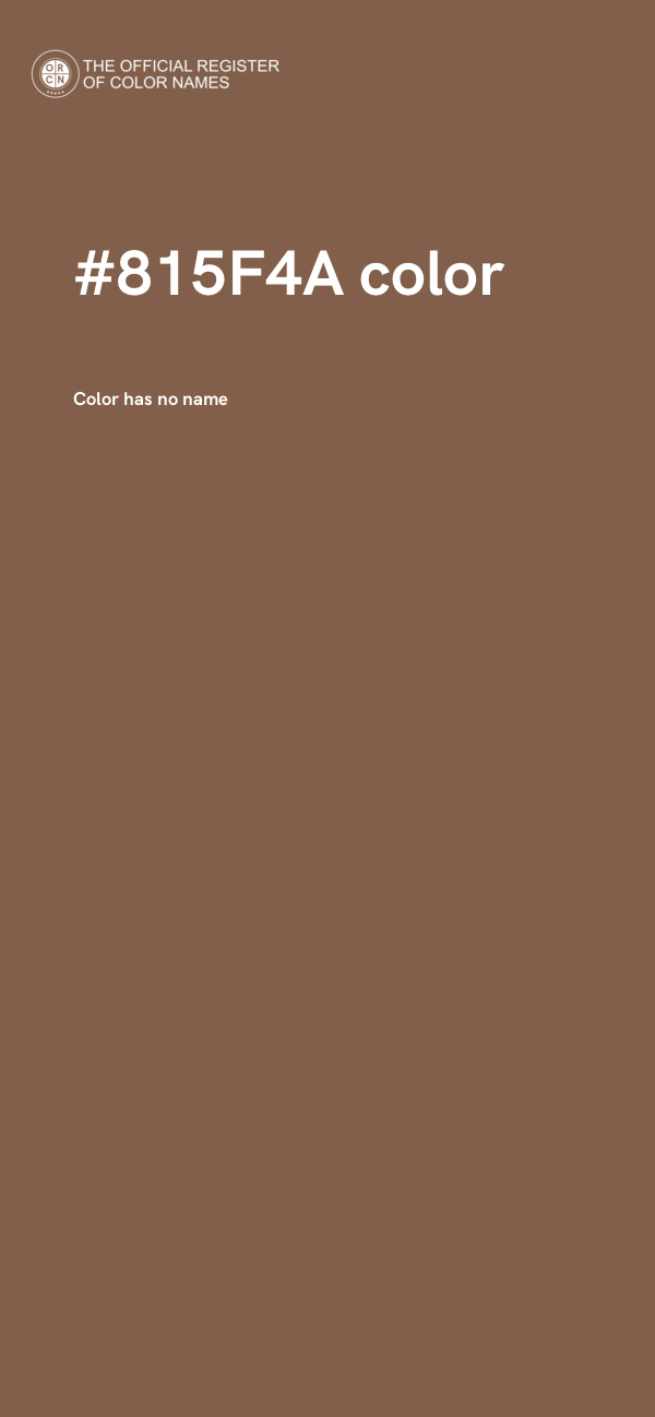 #815F4A color image