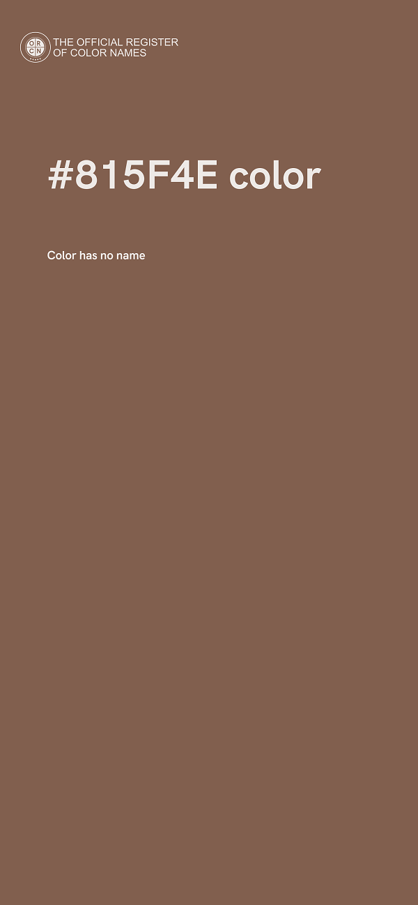 #815F4E color image