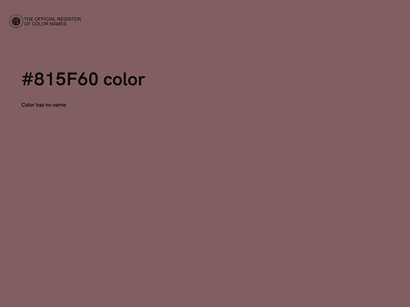 #815F60 color image