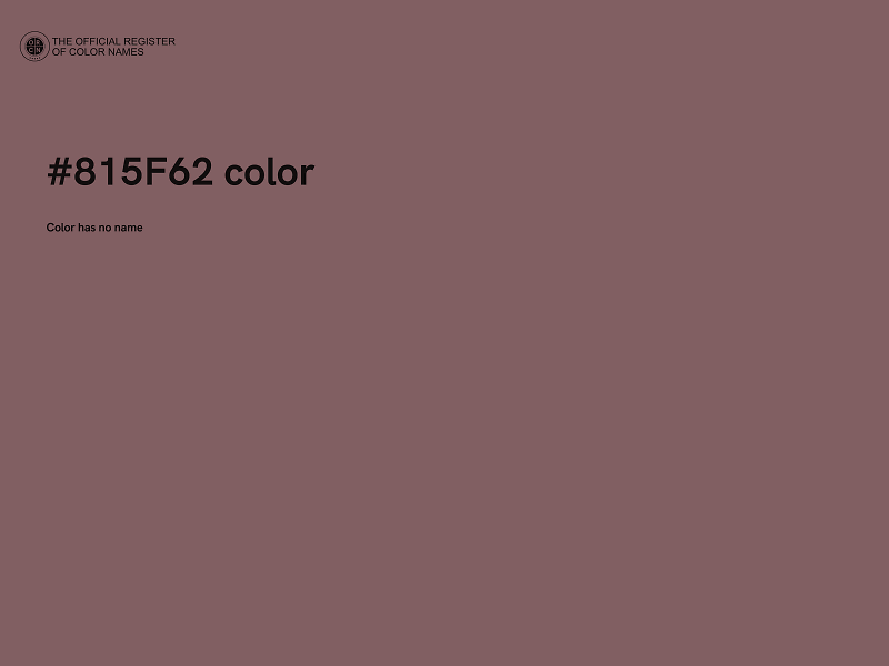 #815F62 color image