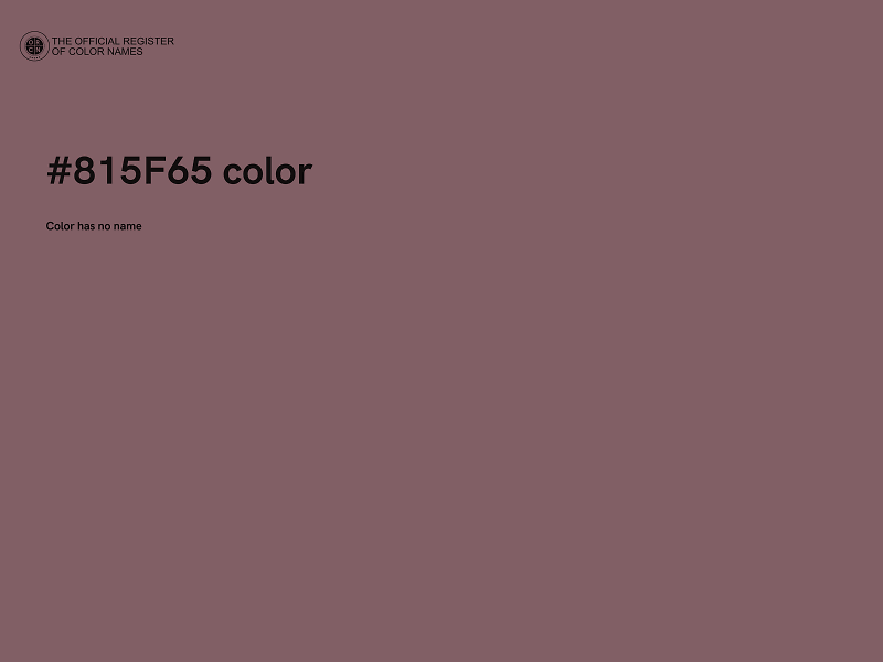 #815F65 color image