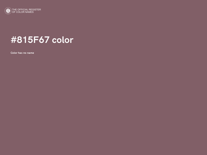 #815F67 color image