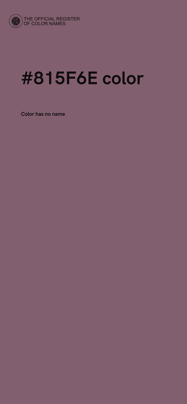 #815F6E color image