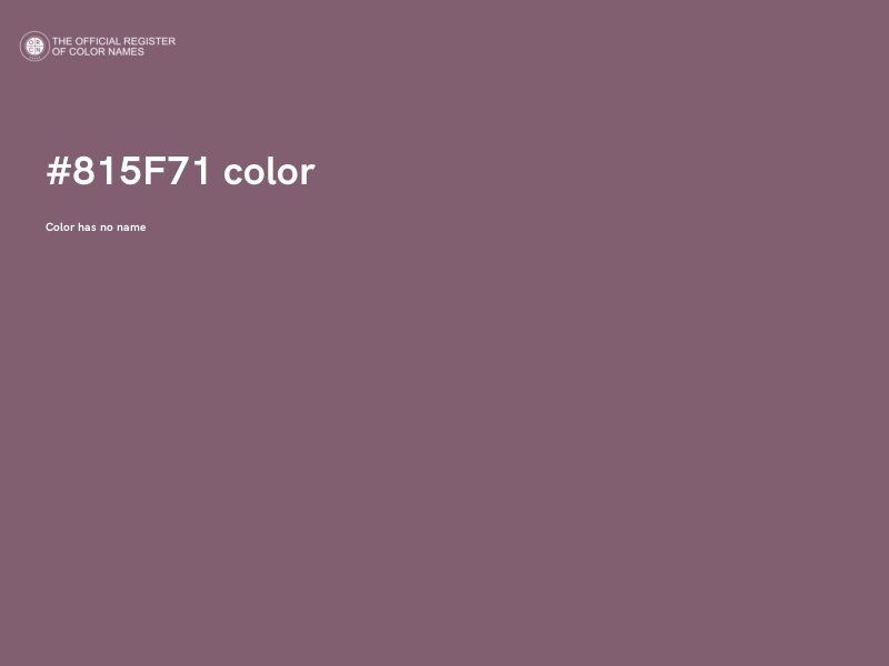 #815F71 color image