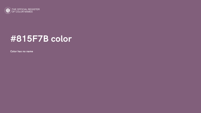 #815F7B color image