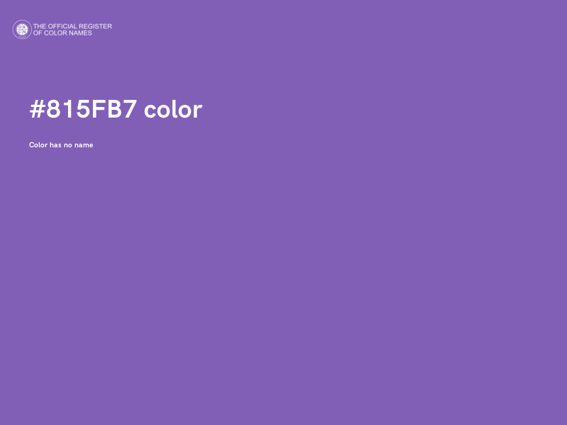 #815FB7 color image