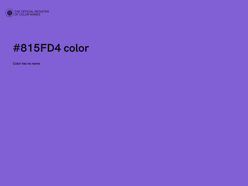 #815FD4 color image