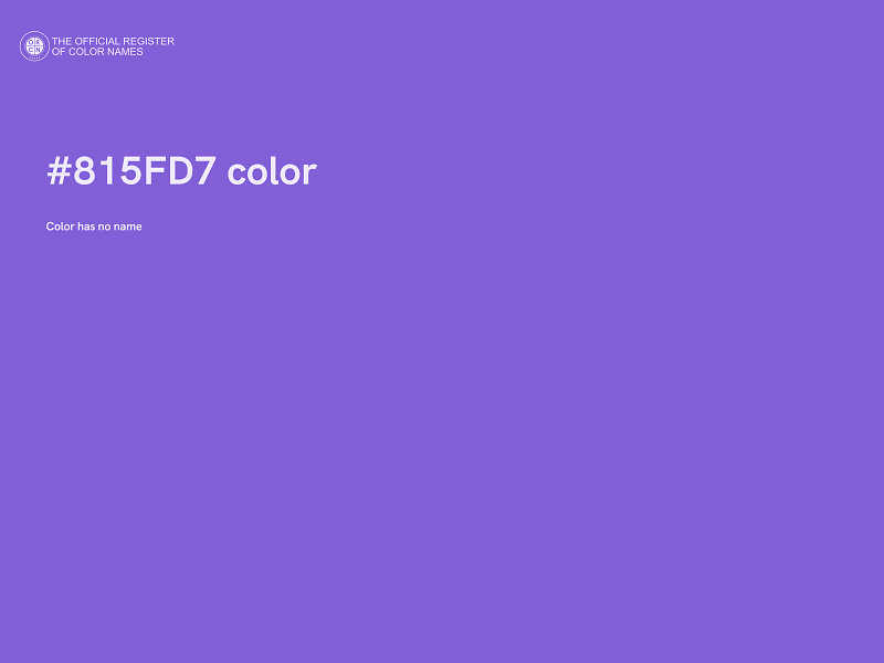 #815FD7 color image