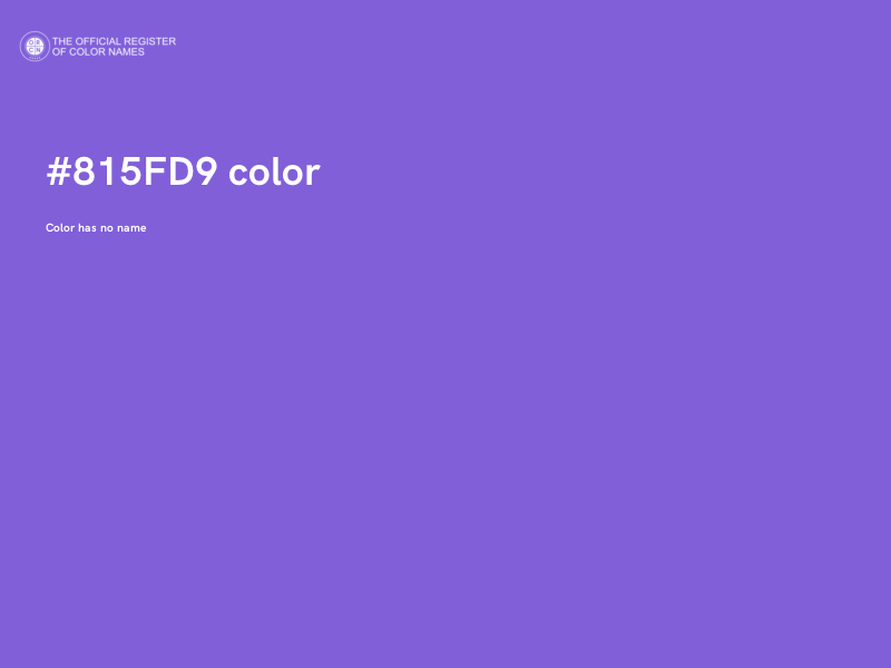 #815FD9 color image