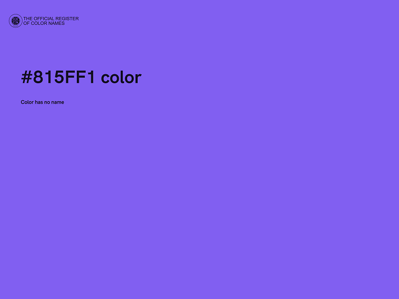 #815FF1 color image