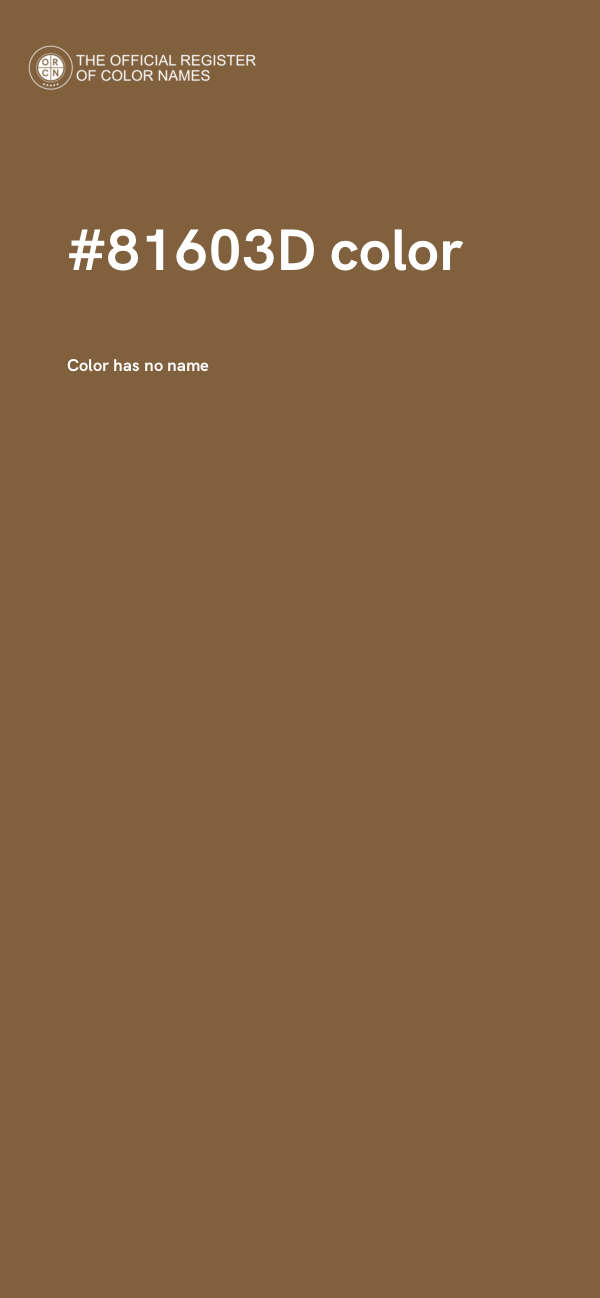 #81603D color image