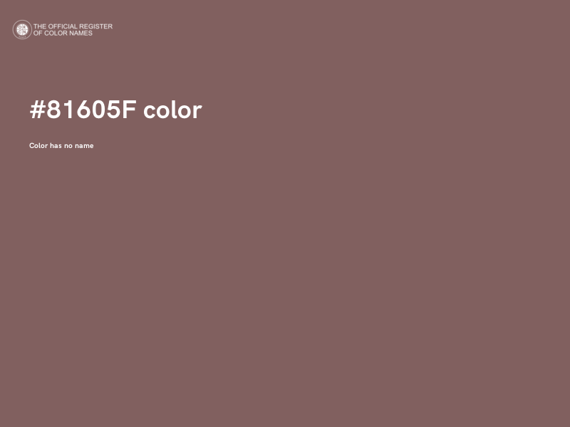 #81605F color image