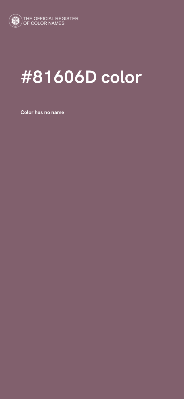 #81606D color image