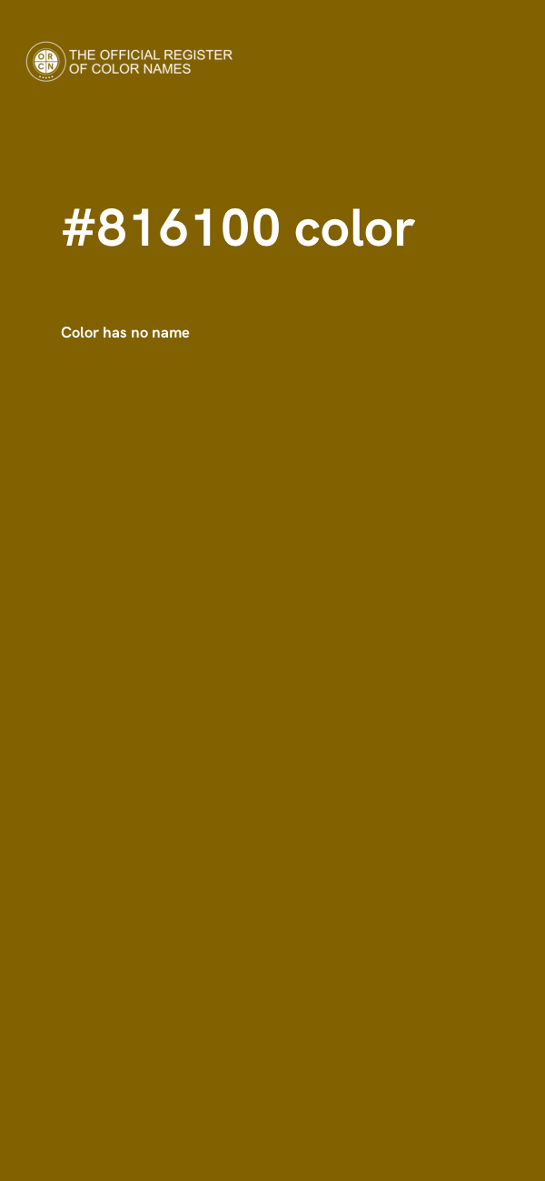 #816100 color image