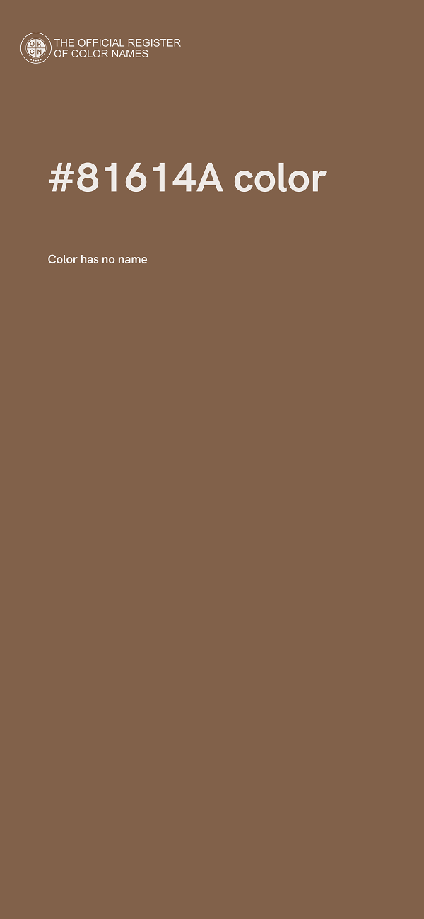 #81614A color image
