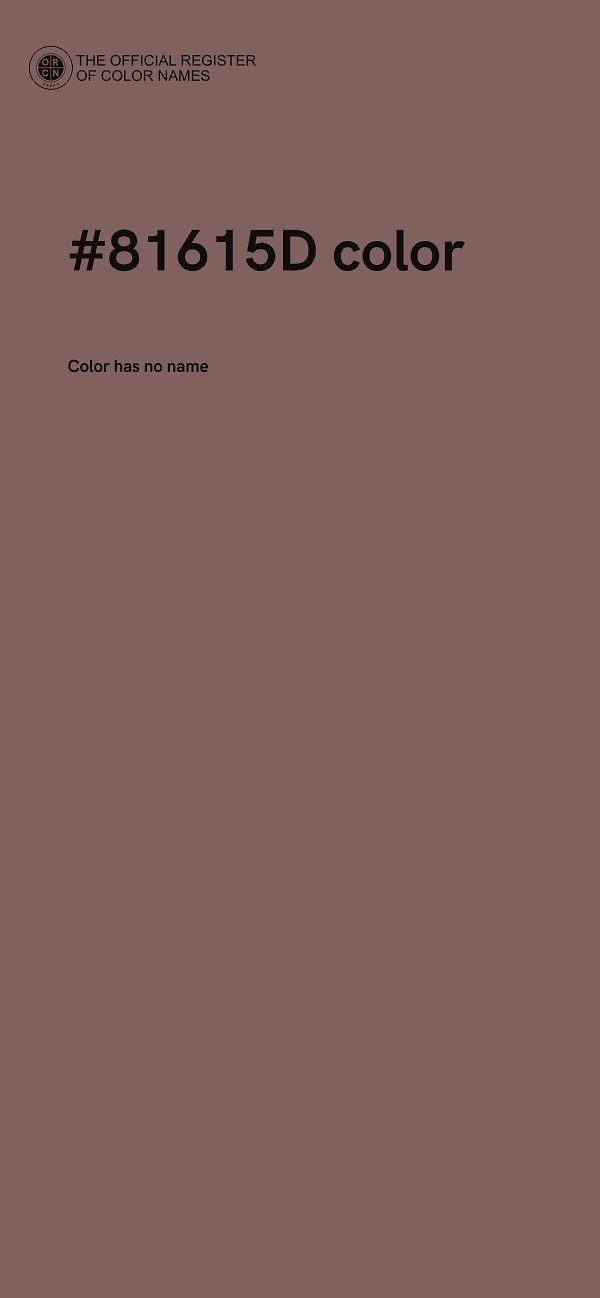 #81615D color image