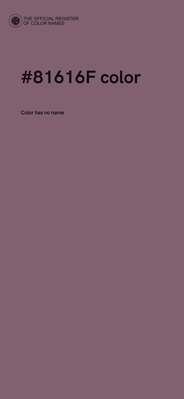 #81616F color image