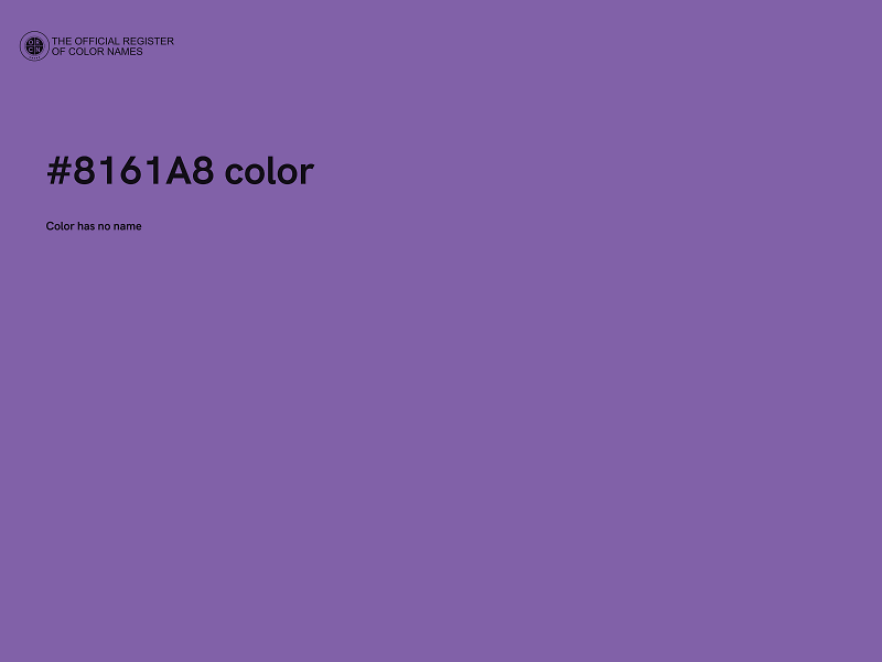 #8161A8 color image