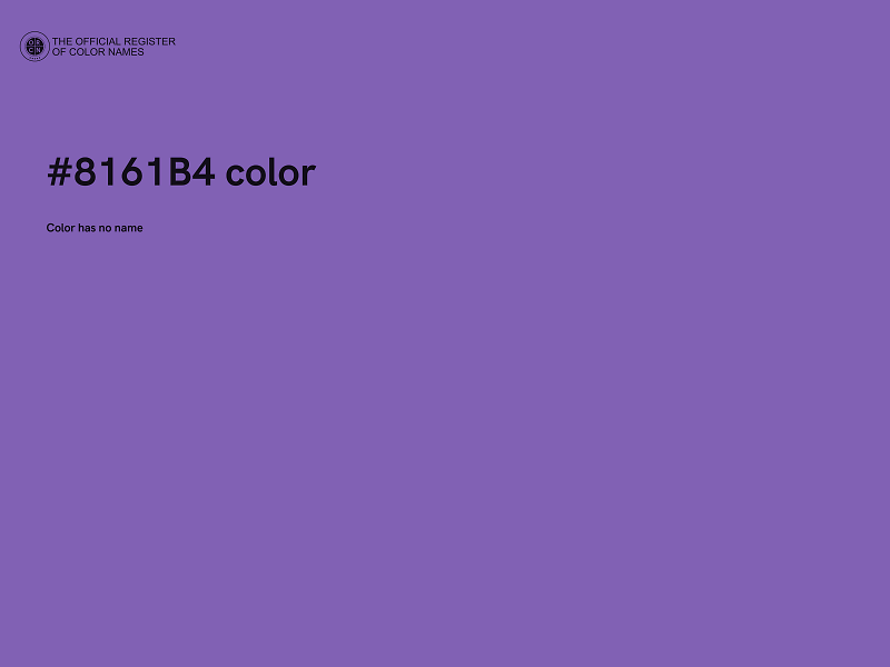 #8161B4 color image