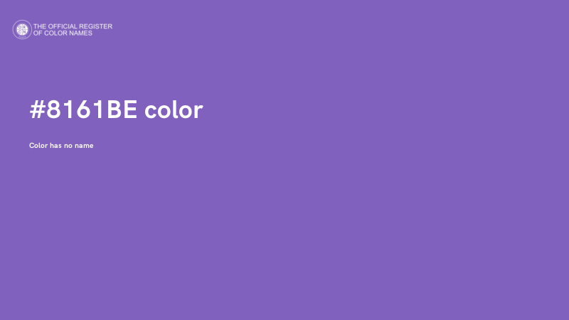 #8161BE color image