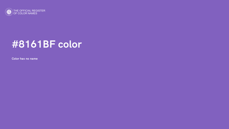 #8161BF color image