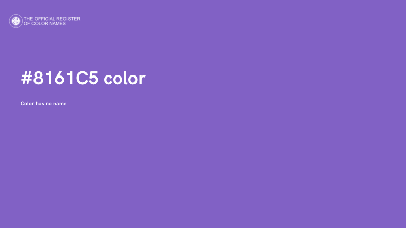 #8161C5 color image